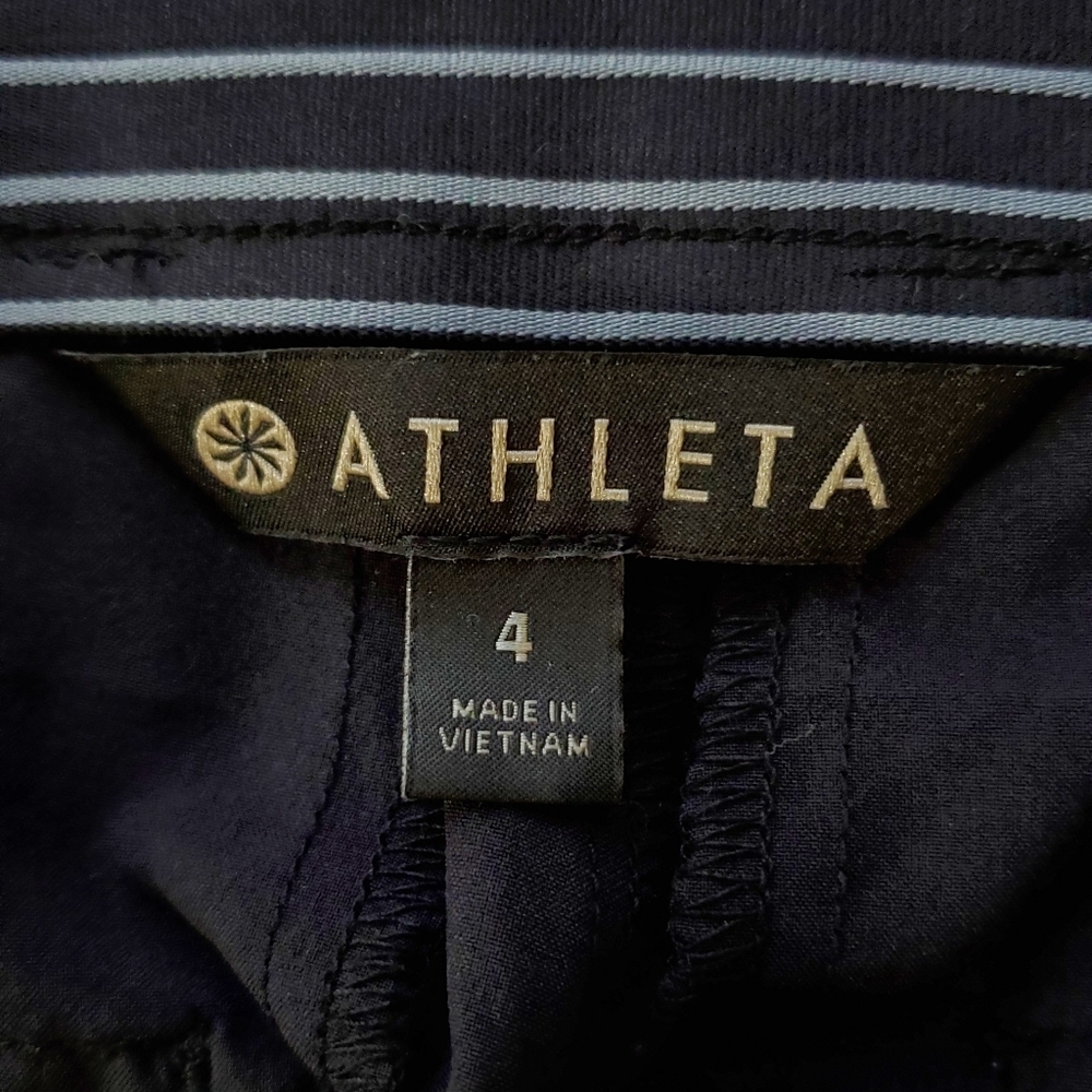 🩵 ATHLETA Leisure Pants Size 4 Zipper Clouser - Picture 4 of 6